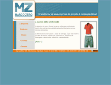 Tablet Screenshot of marcozerouniformes.com.br